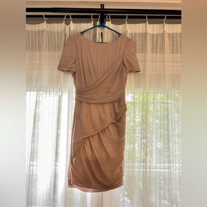 HALSTON Blush pink mini dress